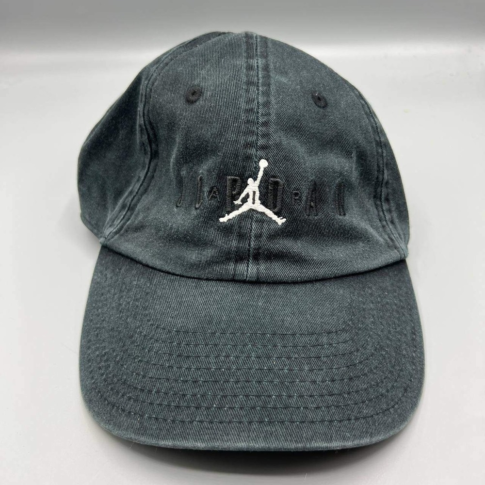Air Jordan Hat Men Black Gray Embroidered Jumpman Strap Back Cap